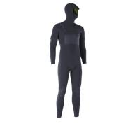 Ion Seek Select 5.5/4.5 Mm Long Sleeve Chest Zip Hooded Neoprene Suit Gris S Homme