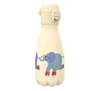Ion8 Bouteille d'eau anti-fuite, isolée sous vide, motif éléphants, 280 ml