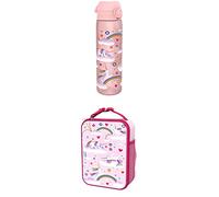 Ion8 Bouteille d'eau fine anti-fuite, sans BPA, licorne arc-en-ciel, 500 ml Sac à déjeuner, isotherme, licorne, arc-en-ciel, taille M