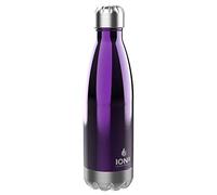 Ion8 Étanche Gourde Inox Isotherme Réutilisable, 500ml (17oz), Violet Étincelant