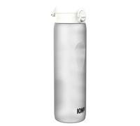 Ion8 Gourde 1 Litre avec Marqueur Heure pour Boire, Anti-Fuite, Facile à Ouvrir, Verrouillage Sécurisé,Lavable en Lave-vaisselle,Sans BPA, Idéale pour la Gym et le Fitness, Motivator Blanc