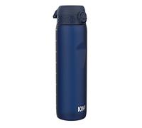 Ion8 Gourde 1l, 1000ml, Anti-Fuite, Facile à Ouvrir, Verrouillage Sécurisé, Poignée de Transport, Lavable en Lave-vaisselle, Sans BPA, Idéale pour le Sport et la Salle de Sport, Bleu Marine