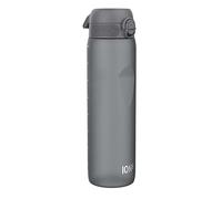 Ion8 Gourde 1l, 1000ml, Anti-Fuite, Facile à Ouvrir, Verrouillage Sécurisé, Poignée de Transport, Lavable en Lave-vaisselle, Sans BPA, Idéale pour le Sport et la Salle de Sport, Gris