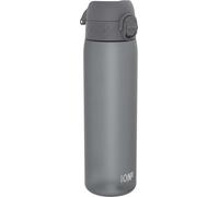 ion8 Gourde, 500 ml, anti-fuite, ouverture d'une seule main, verrouillage sécurisé, lavable au lave-vaisselle, sans BPA, poignée, couvercle rabattable, facile à nettoyer, neutre pour le climat, gris