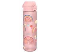 Ion8 Gourde, 500ml, Anti-Fuite, Facile à Ouvrir, Verrouillage Sécurisé, Lavable en Lave-vaisselle, Poignée de Transport, S'adapte aux Porte-gobelets, Facile à Nettoyer, Arc-en-Ciel