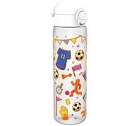 Ion8 Gourde, 500ml, Anti-Fuite, Facile à Ouvrir, Verrouillage Sécurisé, Lavable en Lave-vaisselle, Poignée de Transport, S'adapte aux Porte-gobelets, Facile à Nettoyer, Football