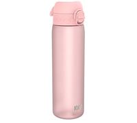 Ion8 Gourde, 500ml, Anti-Fuite, Facile à Ouvrir, Verrouillage Sécurisé, Lavable en Lave-vaisselle, Sans BPA, Poignée de Transport, S'adapte aux Porte-gobelets, Facile à Nettoyer, Rose Clair