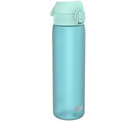 Ion8 Gourde, 500ml, Anti-Fuite, Facile à Ouvrir, Verrouillage Sécurisé, Lavable en Lave-vaisselle, Sans BPA, Poignée de Transport, S'adapte aux Porte-gobelets, Facile à Nettoyer, Bleu Sonique
