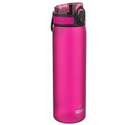 ION8 Gourde, 500ml, Anti-Fuite, Facile à Ouvrir, Verrouillage Sécurisé, Lavable en Lave-vaisselle, Sans BPA, Poignée de Transport, S'adapte aux Porte-gobelets, Facile à Nettoyer, Rose