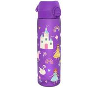 Ion8 Gourde, 500ml, Anti-Fuite, Facile à Ouvrir, Verrouillage Sécurisé, Lavable en Lave-vaisselle, Sans BPA, Poignée de Transport, S'adapte aux Porte-gobelets, Facile à Nettoyer, Motif Princesse