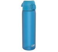 Ion8 Gourde, 500ml, Anti-Fuite, Facile à Ouvrir, Verrouillage Sécurisé, Lavable en Lave-vaisselle, Sans BPA, Poignée de Transport, S'adapte aux Porte-gobelets, Facile à Nettoyer, Bleu