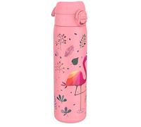 Ion8 Gourde, Anti-Fuite, Facile à Ouvrir, Verrouillage Sécurisé, Lavable en Lave-vaisselle, Poignée de Transport, S'adapte aux Porte-gobelets, Facile à Nettoyer, Motif Flamant
