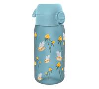 Ion8 Gourde Enfant, 350 ml, Anti-Fuite, Facile à Ouvrir, Verrouillage Sécurisé, Lavable en Lave-Vaisselle, Sans BPA, Poignée de Transport, Facile à Nettoyer, Carbone Neutre, Motif Bourdon