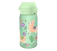 Ion8 Gourde Enfant, 350 ml, Anti-Fuite, Facile à Ouvrir, Verrouillage Sécurisé, Lavable en Lave-Vaisselle, Sans BPA, Poignée de Transport, Facile à Nettoyer, Carbone Neutre, Lamas