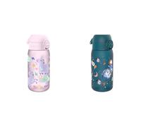 Ion8 Gourde Enfant, 350ml, Anti-Fuite, Facile à Ouvrir, Verrouillage Sécurisé & Gourde Enfant, 350ml, Anti-Fuite, Facile à Ouvrir, Verrouillage Sécurisé, Motif Espace