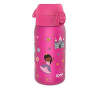 Ion8 Gourde Enfant, 350ml, Anti-Fuite, Facile à Ouvrir, Verrouillage Sécurisé, Lavable en Lave-Vaisselle, Sans BPA, Poignée de Transport, Facile à Nettoyer, Carbone Neutre, Princesse