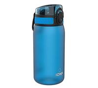 Ion8 Gourde Enfant, 350ml, Anti-Fuite, Facile à Ouvrir, Verrouillage Sécurisé, Lavable en Lave-Vaisselle, Sans BPA, Poignée de Transport, Facile à Nettoyer, Carbone Neutre, Bleu