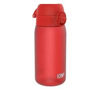 Ion8 Gourde Enfant, 350ml, Anti-Fuite, Facile à Ouvrir, Verrouillage Sécurisé, Lavable en Lave-Vaisselle, Sans BPA, Poignée de Transport, Facile à Nettoyer, Carbone Neutre, Rouge