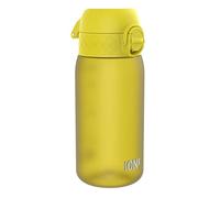 Ion8 Gourde Enfant, 350ml, Anti-Fuite, Facile à Ouvrir, Verrouillage Sécurisé, Lavable en Lave-Vaisselle, Sans BPA, Poignée de Transport, Facile à Nettoyer, Carbone Neutre, Jaune