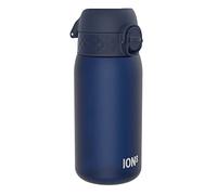 Ion8 Gourde Enfant, 350ml, Anti-Fuite, Facile à Ouvrir, Verrouillage Sécurisé, Lavable en Lave-Vaisselle, Sans BPA, Poignée de Transport, Facile à Nettoyer, Carbone Neutre, Bleu Marine