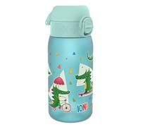 ION8 Gourde Enfant, 350ml, Anti-Fuite, Facile à Ouvrir, Verrouillage Sécurisé, Lavable en Lave-Vaisselle, Sans BPA, Poignée de Transport, Facile à Nettoyer, Carbone Neutre, Motif Crocodiles