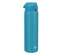 Ion8 Gourde Inox 1 Litre, Anti-Fuite, Facile à Ouvrir, Verrouillage Sécurisé, Lavable au Lave-Vaisselle, Poignée de Transport, Durable et Résistant aux Rayures, Acier Inoxydable, 1200ml, Bleu