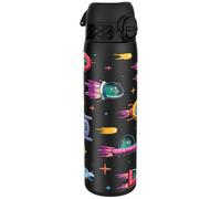 Ion8 Gourde Inox, 600ml, Anti-Fuite, Facile à Ouvrir, Verrouillage Sécurisé, Lavable au Lave-Vaisselle, Poignée de Transport, Durable, Acier Inoxydable, Motif 3D Vaisseaux Spatiaux