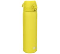Ion8 Gourde Inox, 600ml, Anti-Fuite, Facile à Ouvrir, Verrouillage Sécurisé, Lavable au Lave-Vaisselle, Poignée de Transport, Durable et Résistant aux Rayures, Acier Inoxydable, Jaune