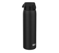 Ion8 Gourde Isotherme 1 Litre, 920 ml, Anti-Fuite, Facile à Ouvrir, Verrouillage Sécurisé, Lavable au Lave-Vaisselle, Acier Inoxydable, Isolation Sous Vide, Idéale pour le Sport et le Yoga, Noire