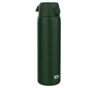 ION8 Gourde Isotherme 1 Litre, 920 ml, Anti-Fuite, Facile à Ouvrir, Verrouillage Sécurisé, Lavable au Lave-Vaisselle, Acier Inoxydable, Isolation Sous Vide, Idéale pour le Sport et le Yoga, Vert Foncé