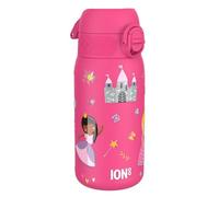 Ion8 Gourde Isotherme Enfant, Inox, 320ml, Anti-Fuite, Facile à Ouvrir, Verrouillage Sécurisé, Lavable au Lave-Vaisselle, Poignée de Transport, Durable, Acier Inoxydable, Motif 3D Princesse