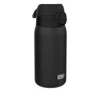 Ion8 Gourde Isotherme Enfant, Inox, 320ml, Anti-Fuite, Facile à Ouvrir, Verrouillage Sécurisé, Lavable au Lave-Vaisselle, Poignée de Transport, Durable, Acier Inoxydable, Noire