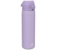 Ion8 Gourde Isotherme Inox, 500ml, Anti-Fuite, Facile à Ouvrir, Verrouillage Sécurisé, Lavable au Lave-Vaisselle, Poignée de Transport, S'adapte aux Porte-gobelets, Acier Inoxydable, Violet Clair