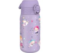 ion8 Gourde pour enfants, Acier inoxydable Léger 400ml, Non isolée, Anti-fuite, Ouverture à une main, Verrouillage sécurisé, Lavable au lave-vaisselle, Bouchon à charnière, Poignée, Facile à nettoyer,