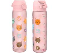 ION8 | Gourde Recyclon 500ml - Rose - Motif chat - Sans BPA - Légère et résistante