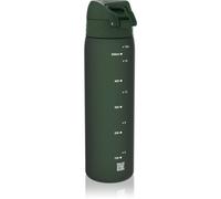 Ion8 Gourde, 500ml, Anti-Fuite, Facile à Ouvrir, Verrouillage Sécurisé, Lavable en Lave-vaisselle, Sans BPA, Poignée de Transport, S'adapte aux Porte-gobelets, Facile à Nettoyer, Vert Foncé
