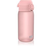 Ion8 Gourde Enfant, 350ml, Anti-Fuite, Facile à Ouvrir, Verrouillage Sécurisé, Lavable en Lave-Vaisselle, Sans BPA, Poignée de Transport, Facile à Nettoyer, Carbone Neutre, Rose