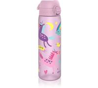 Ion8 Gourde, 500ml, Anti-Fuite, Facile à Ouvrir, Verrouillage Sécurisé, Lavable en Lave-vaisselle, Sans BPA, Poignée de Transport, S'adapte aux Porte-gobelets, Facile à Nettoyer, Licornes