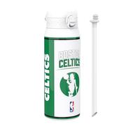 Ion8 NBA Boston Celtics Gourde Thermique Avec Paille Amovible, 750ml/24oz, Bouteille Étanche À Isolation Sous Vide, Facile À Ouvrir, Verrou Sécurisé, Passe Au Lave-Vaisselle, Couvercle Rabattable