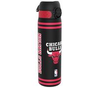 Ion8 NBA Chicago Bulls Gourde, 500ml, Anti-Fuite, Facile à Ouvrir, Verrouillage Sécurisé, Lavable en Lave-vaisselle, Sans BPA, Poignée de Transport, S'adapte aux Porte-gobelets, Facile à Nettoyer