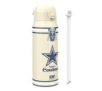 Ion8 NFL Dallas Cowboys Gourde Thermique Avec Paille Amovible, 750ml/24oz, Bouteille Étanche À Isolation Sous Vide, Facile À Ouvrir, Verrou Sécurisé, Passe Au Lave-Vaisselle, Couvercle Rabattable