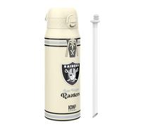 Ion8 NFL x Bouteille Thermique de Sport avec Paille Amovible, 750ml/24oz, Bouteille Isotherme Anti-fuite, NFL Raiders
