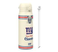 Ion8 NFL New York Giants Gourde Thermique Avec Paille Amovible, 750ml/24oz, Bouteille Étanche À Isolation Sous Vide, Facile À Ouvrir, Verrou Sécurisé, Passe Au Lave-Vaisselle, Couvercle Rabattable