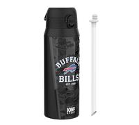 Ion8 NFL x Bouteille Thermique de Sport avec Paille Amovible, 750ml/24oz, Bouteille Isotherme Anti-fuite, NFL Bills