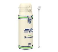 Ion8 NFL x Bouteille Thermique de Sport avec Paille Amovible, 750ml/24oz, Bouteille Isotherme Anti-fuite, NFL Seahawks