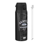 Ion8 NFL x Bouteille Thermique de Sport avec Paille Amovible, 750ml/24oz, Bouteille Isotherme Anti-fuite, NFL Seahawks