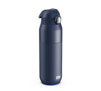 ION8 PRIMO REVIVE Gourde Isotherme 540 ml (18 oz)- Bouteille Étanche en Acier Inoxydable, Couvercle Rabattable, Ouverture à Une Touche, Débit Rapide, Chaud et Froid, Bleu Marine