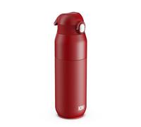 ION8 PRIMO REVIVE Gourde Isotherme 540 ml (18 oz)- Bouteille Étanche en Acier Inoxydable, Couvercle Rabattable, Ouverture à Une Touche, Débit Rapide, Chaud et Froid, Rouge