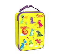 Ion8 Sac à Déjeuner Isotherme, Fermeture éclair 3 côtés, Poche pour bouteilles, Lavable, Polyester, Imprimé Dragons