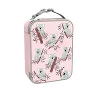 ION8 Sac à Déjeuner Isotherme, Fermeture éclair 3 côtés, Poche pour bouteilles, Lavable, Polyester, Imprimé Koala